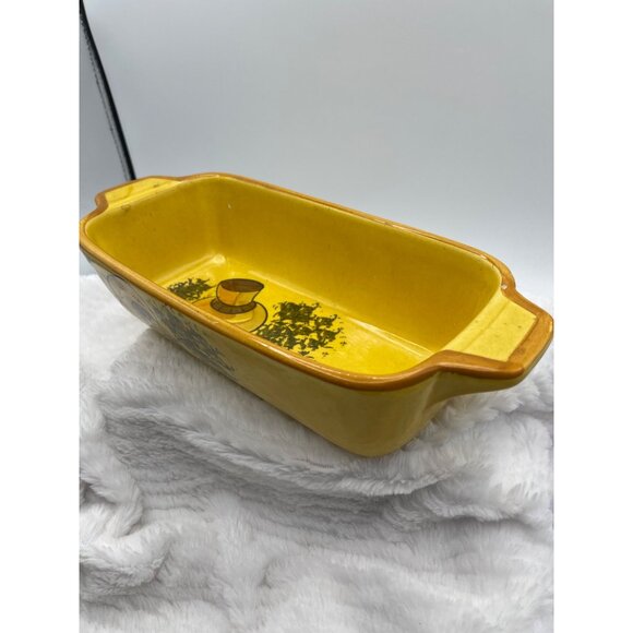 Vintage Mushroom Design Baking Dish Loaf Bread Pan - Picture 14 of 14
